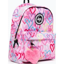 Discount Hype Mochila Graffiti Hearts Rosa