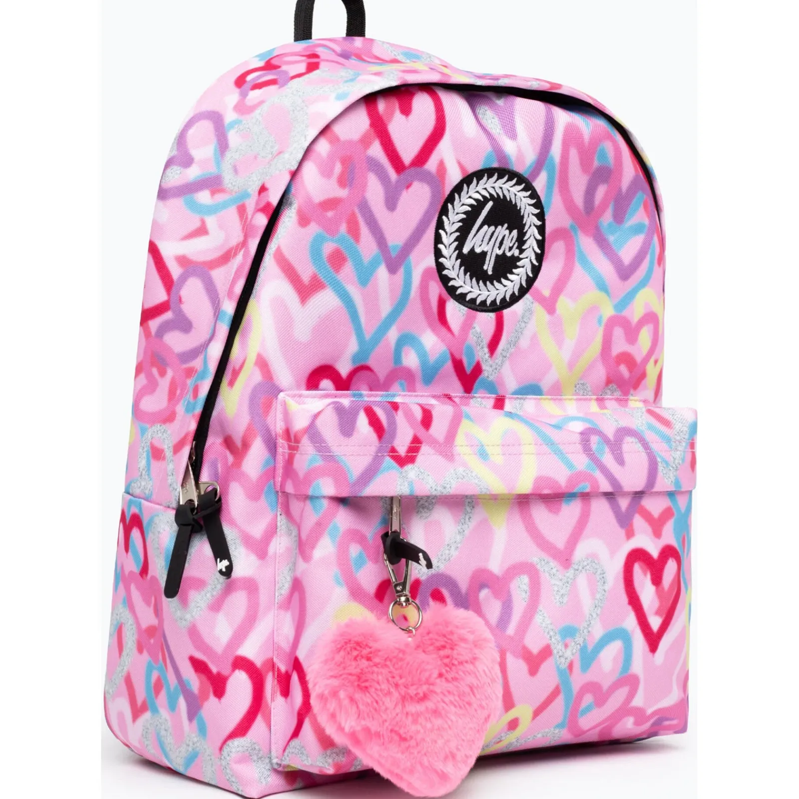 Discount Hype Mochila Graffiti Hearts Rosa