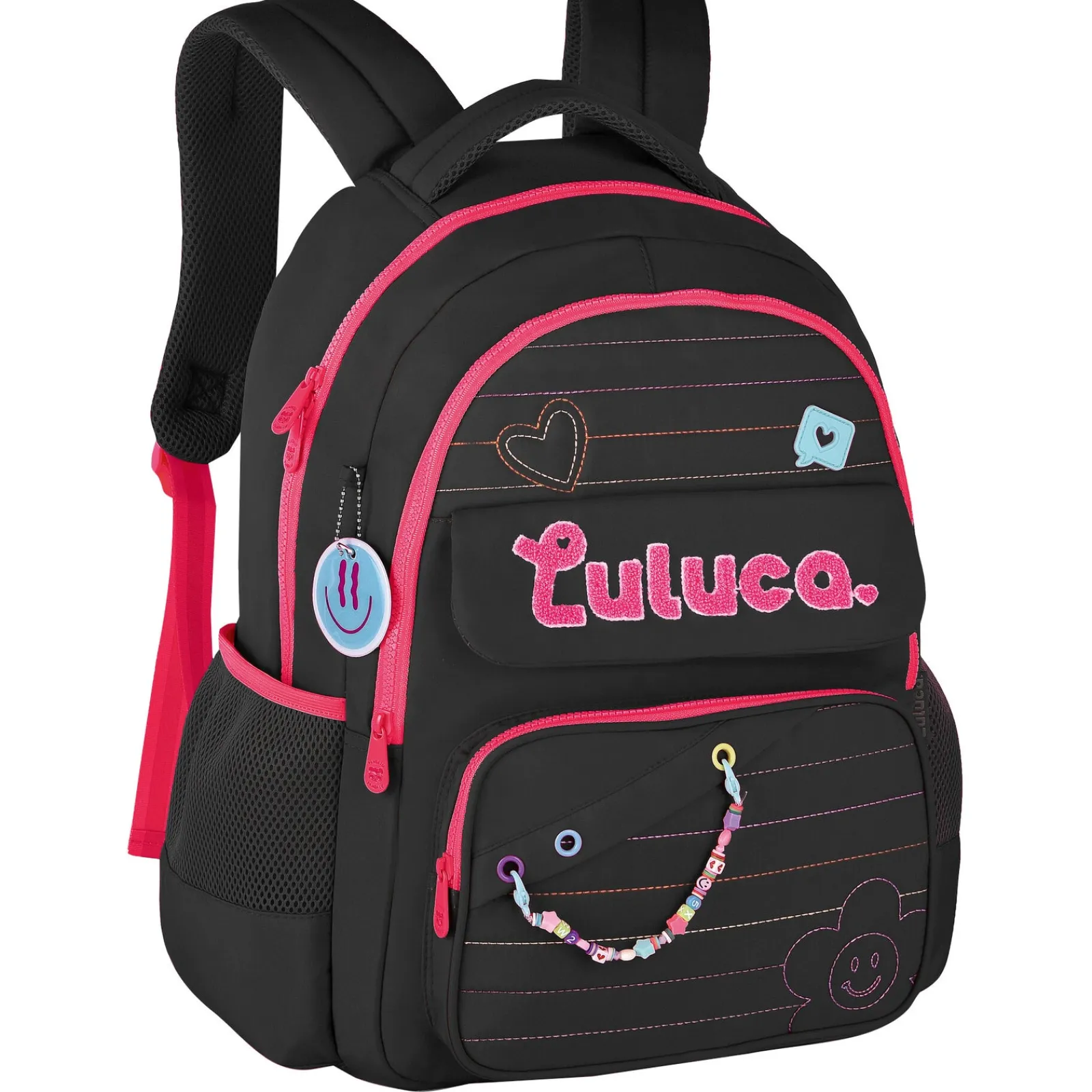 Luluca Mochila Logo Preto