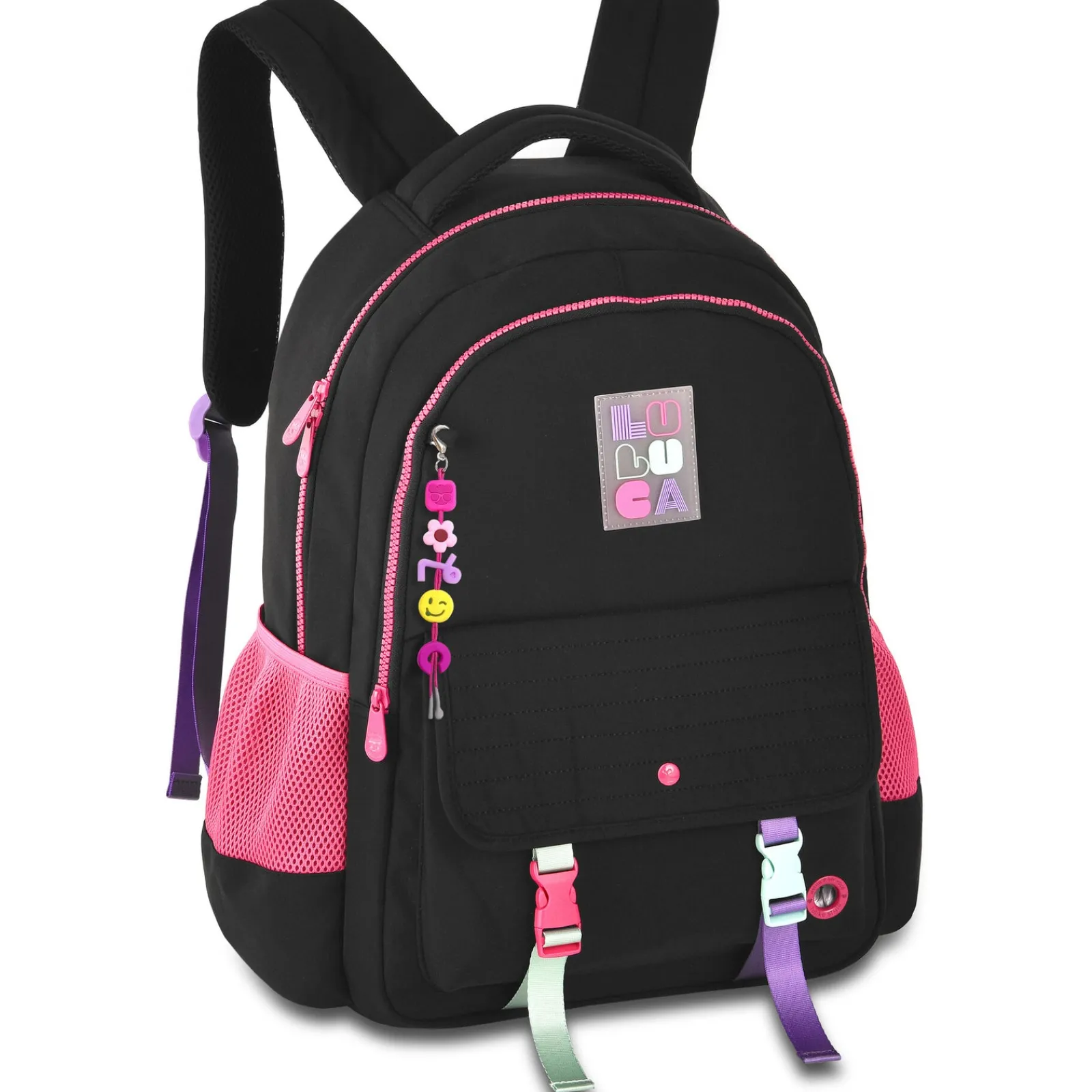 Luluca Mochila Missanga Preto