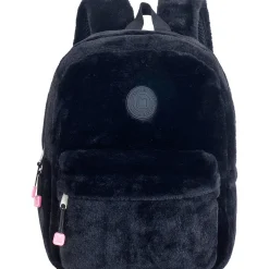 Marshmallow Mochila Pequena Preta Furry