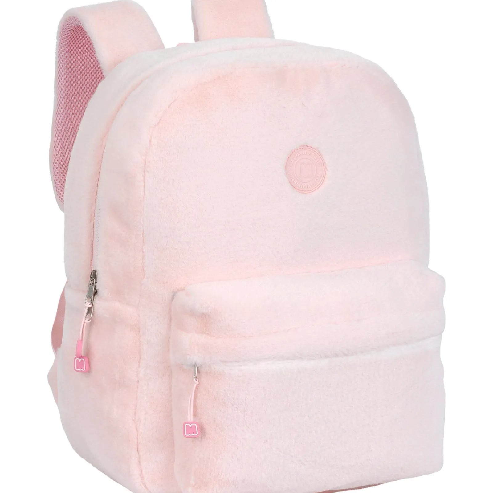 Marshmallow Mochila Pequena Rosa Furry