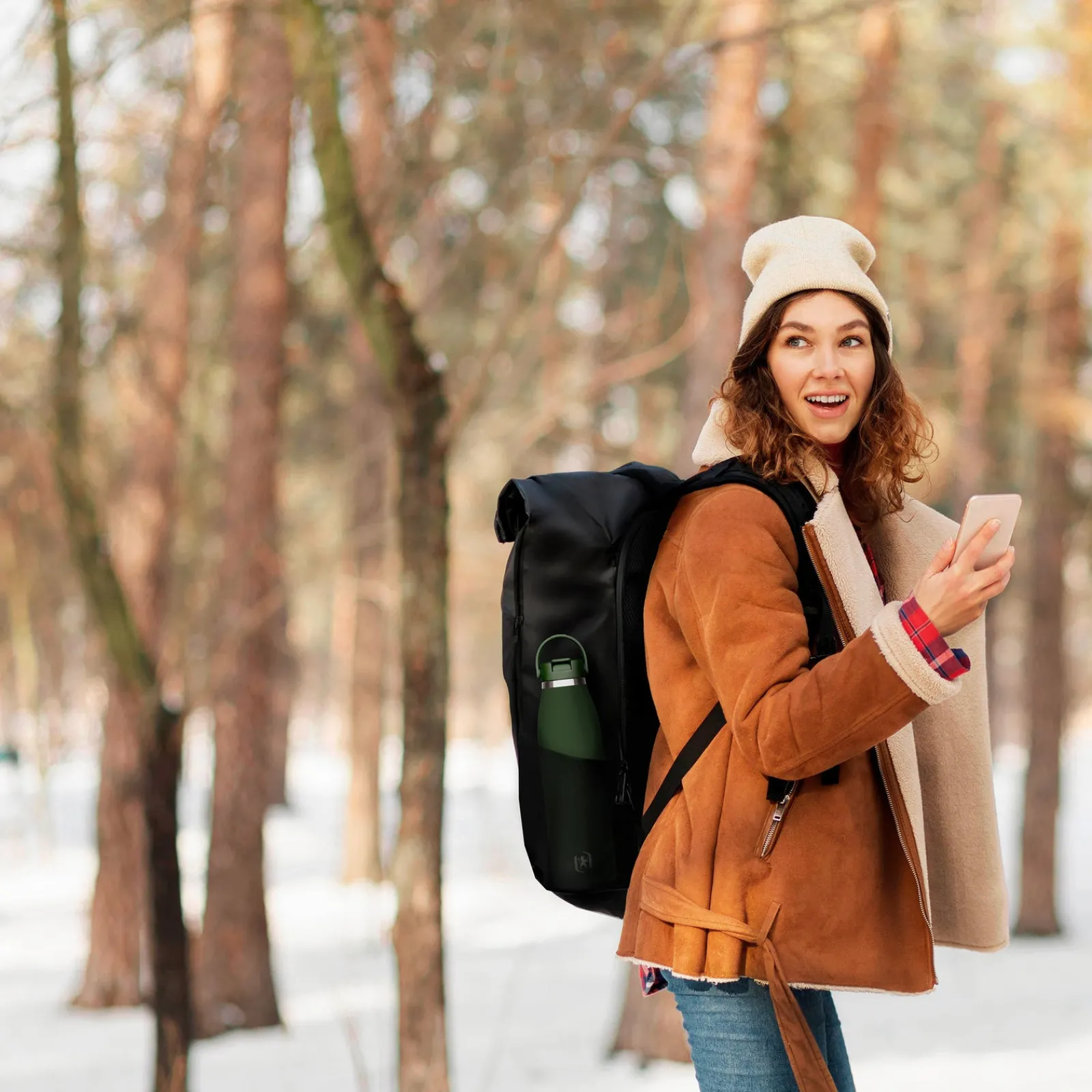 Oxford Mochila Roll Top Oxfbag Rpet Preta