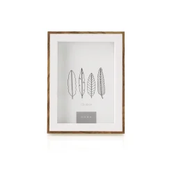 Outlet Kasa Moldura Branca com Contorno Castanho 13 x 18cm