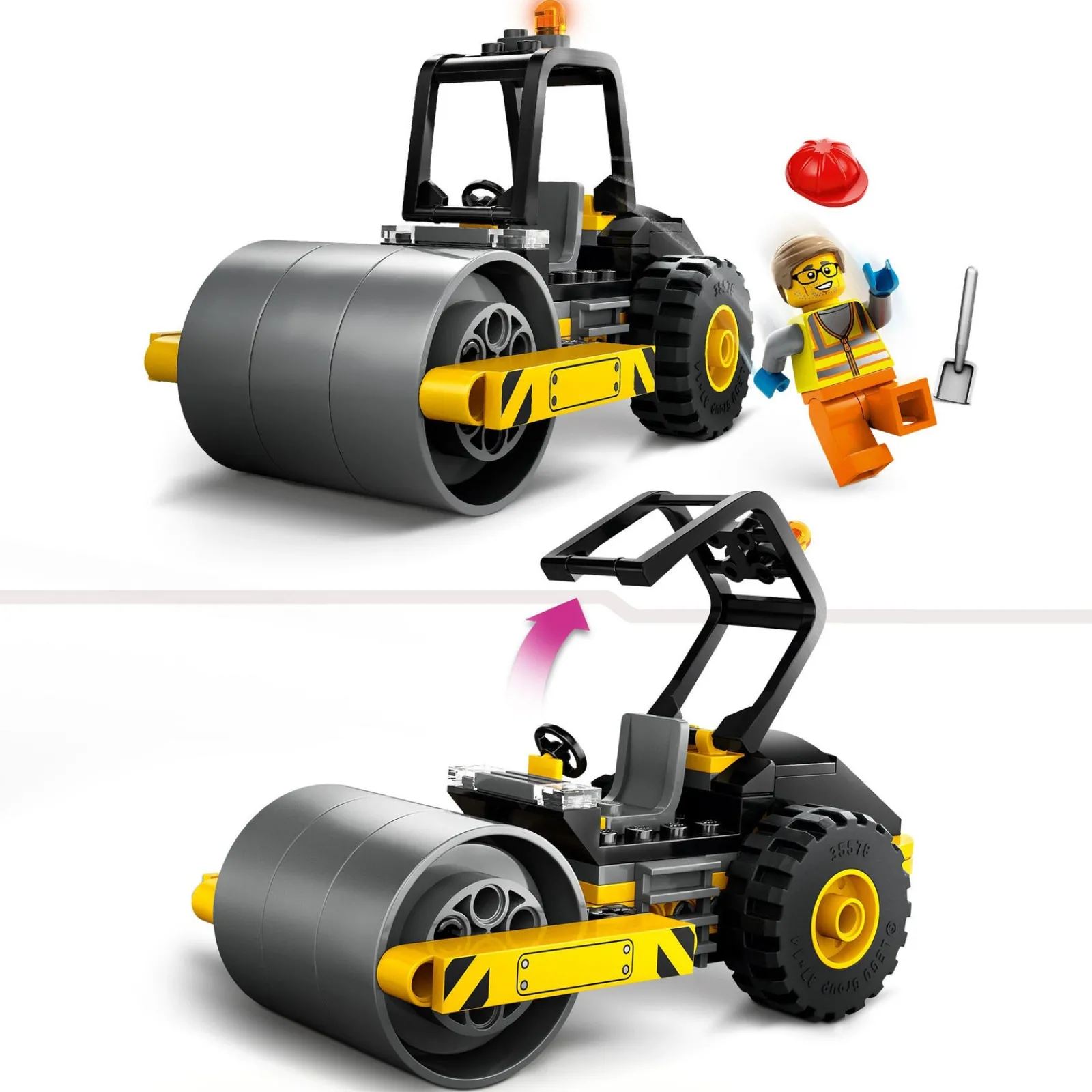 Lego-City Máquina de Construção Com Cilindro Lego