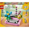 Lego-Creator Máquina De Escrever Com Flores Lego