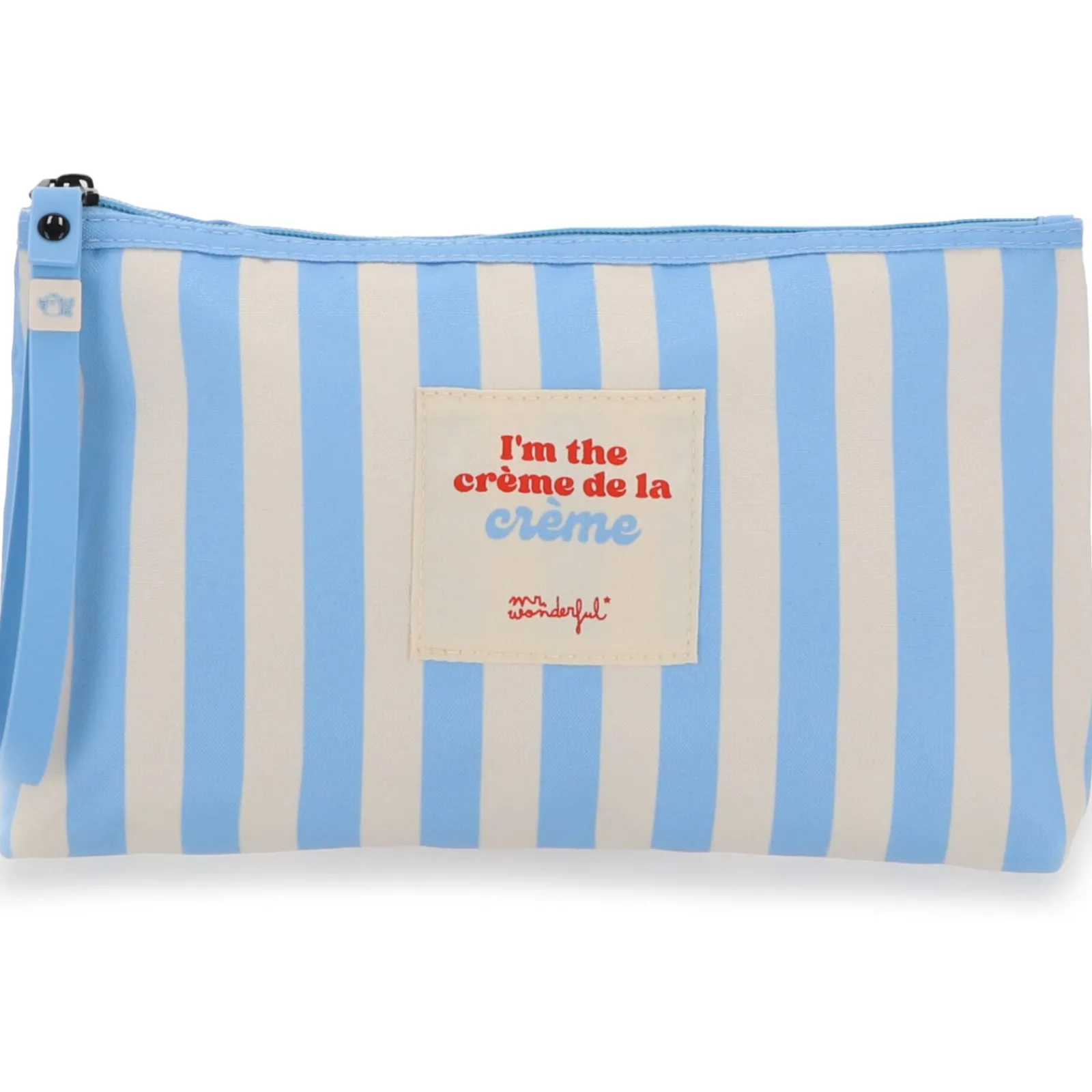 Mr Wonderfull Nécessaire Riscas Azul Bege - I'M Crème