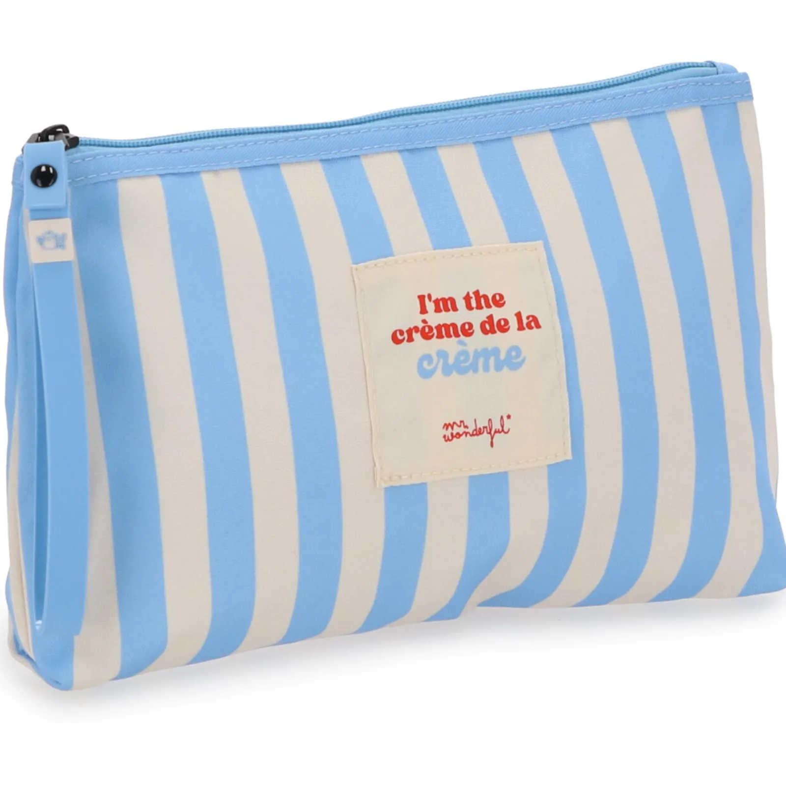 Mr Wonderfull Nécessaire Riscas Azul Bege - I'M Crème