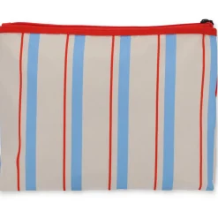 Outlet Mr Wonderfull Nécessaire Riscas Azul Vermelho Bege