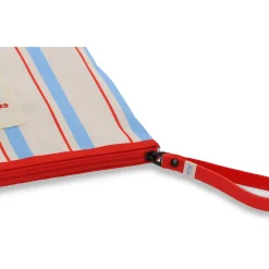 Outlet Mr Wonderfull Nécessaire Riscas Azul Vermelho Bege