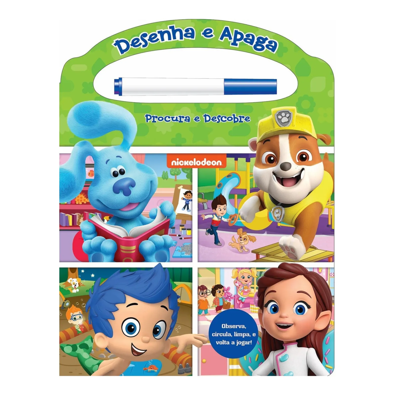 Pi Kids Nickelodeon Desenha e Apaga - Procura e Descobre