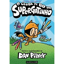 Marcador O Clube de BD do Supergatinho de Dav Pilkey - Livro 1
