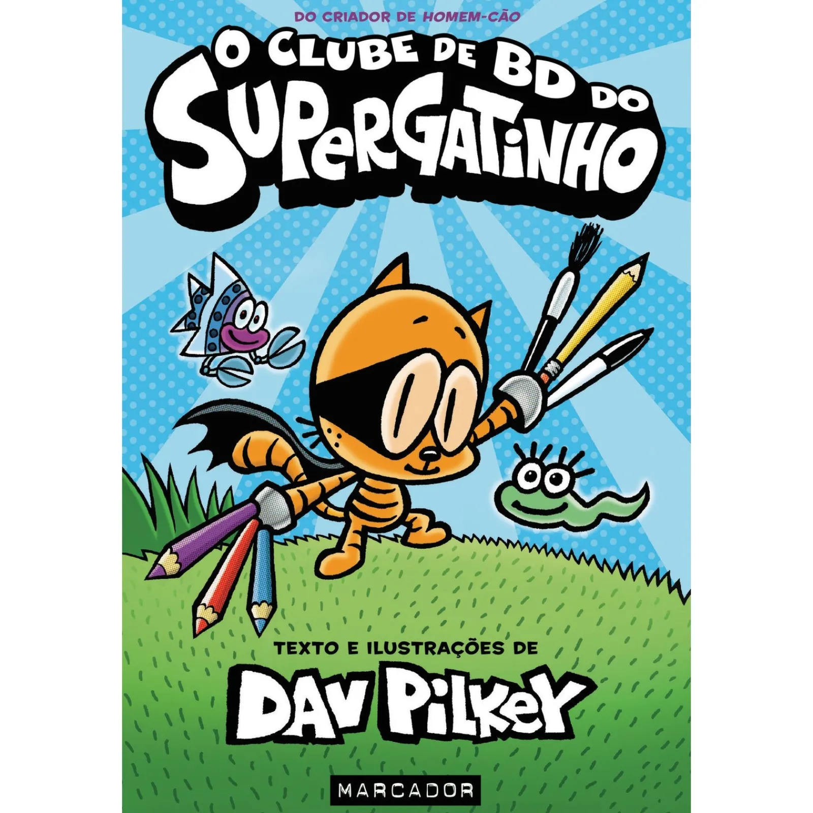 Marcador O Clube de BD do Supergatinho de Dav Pilkey - Livro 1