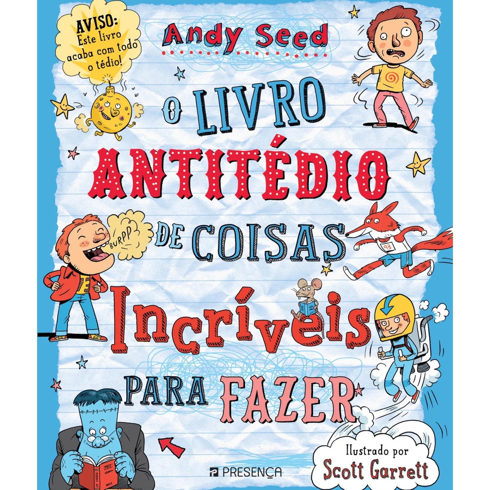 Presença O Livro Antitédio das Coisas Incríveis para Fazer de Andy Seed
