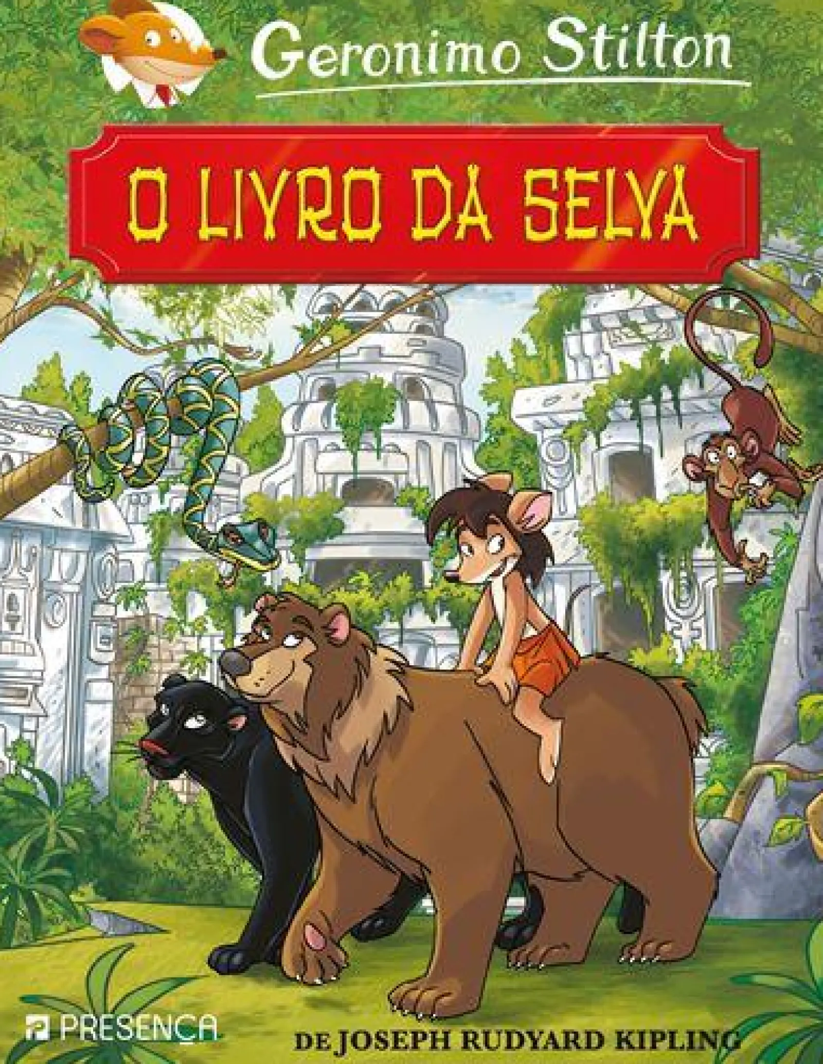 Hot Presença O Livro da Selva de Joseph Rudyard Kipling de Geronimo Stilton