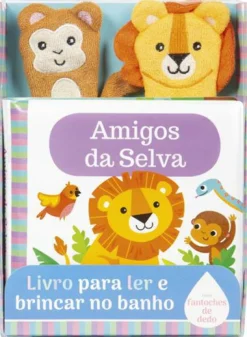 Best Porto Editora O Meu Bebé: Amigos da Selva - Livro de Banho com Fantoches de Dedo