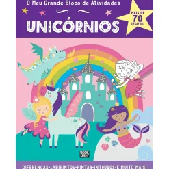Booksmile O Meu Grande Bloco de Atividades - Unicórnios de Amanda Lott