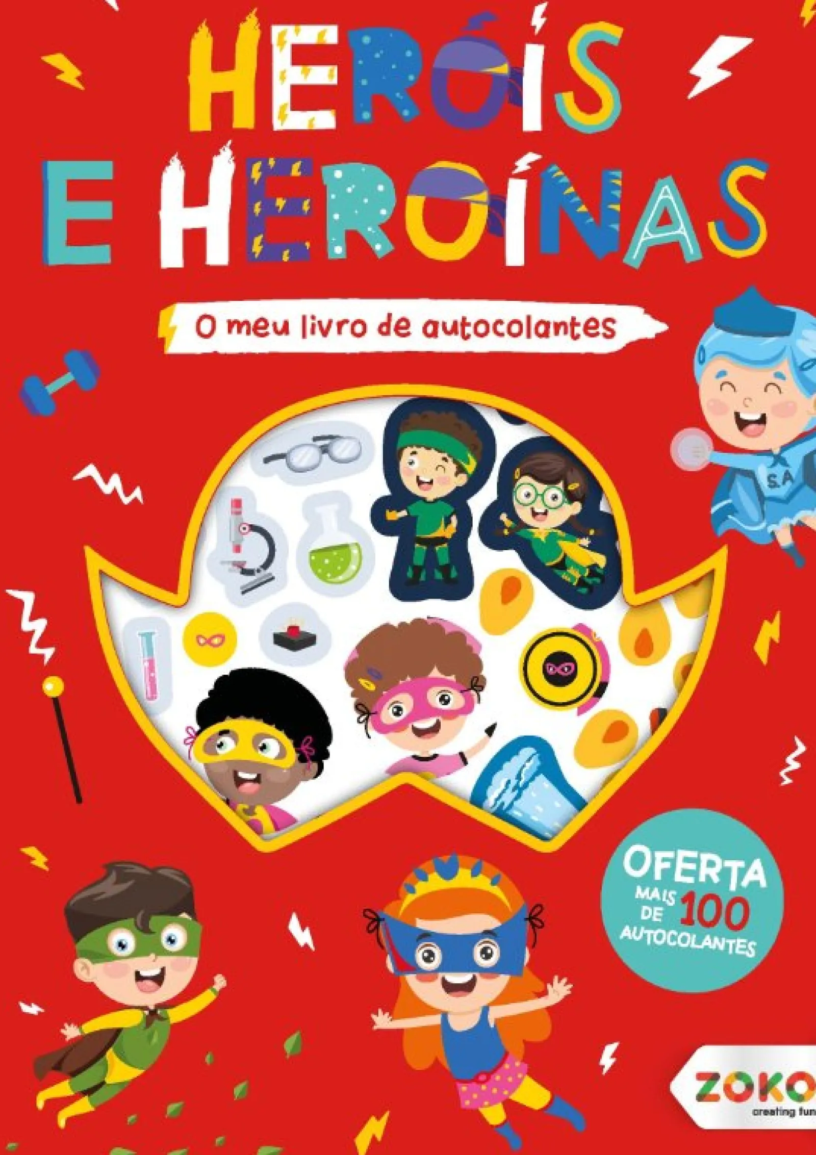Outlet Zero A Oito O Meu Livro Autocolantes - Heróis e Heroínas