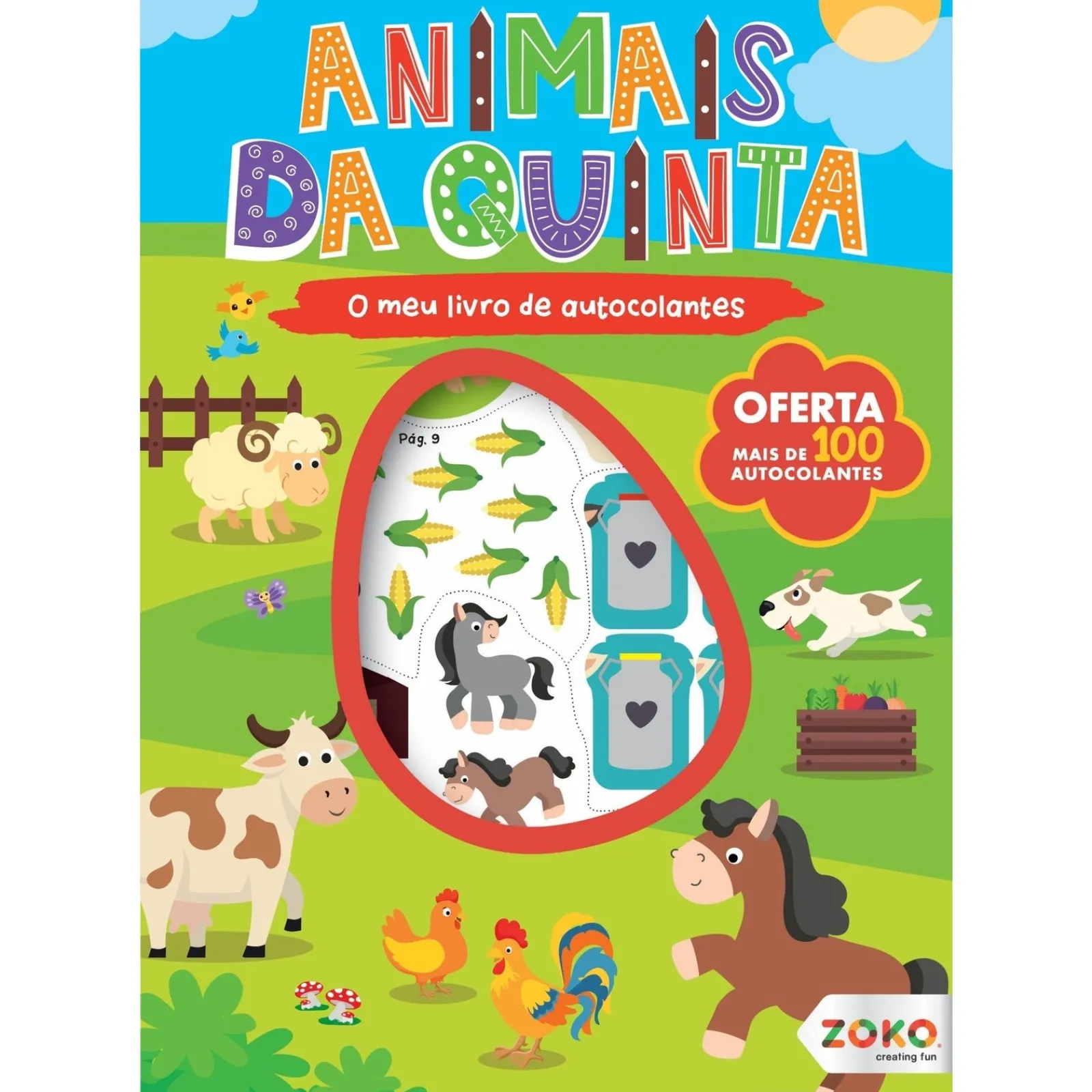 Clearance Zoko O Meu Livro de Autocolantes - Animais da Quinta