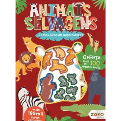 Zoko O Meu Livro de Autocolantes - Animais Selvagens: Livro de Atividades com Oferta de Autocolantes