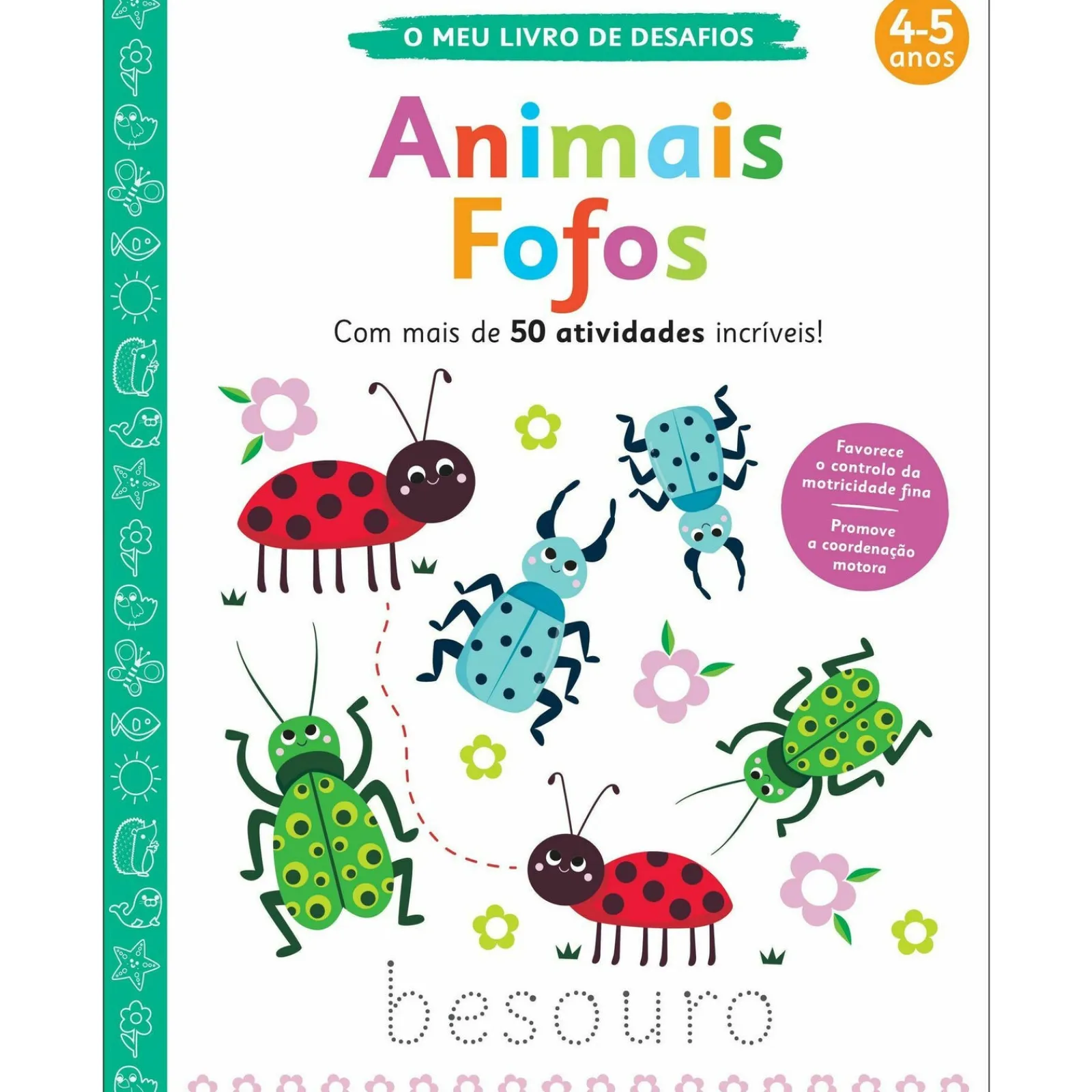 Booksmile O Meu Livro de Desafios - Animais Fofos de Stephanie Evans