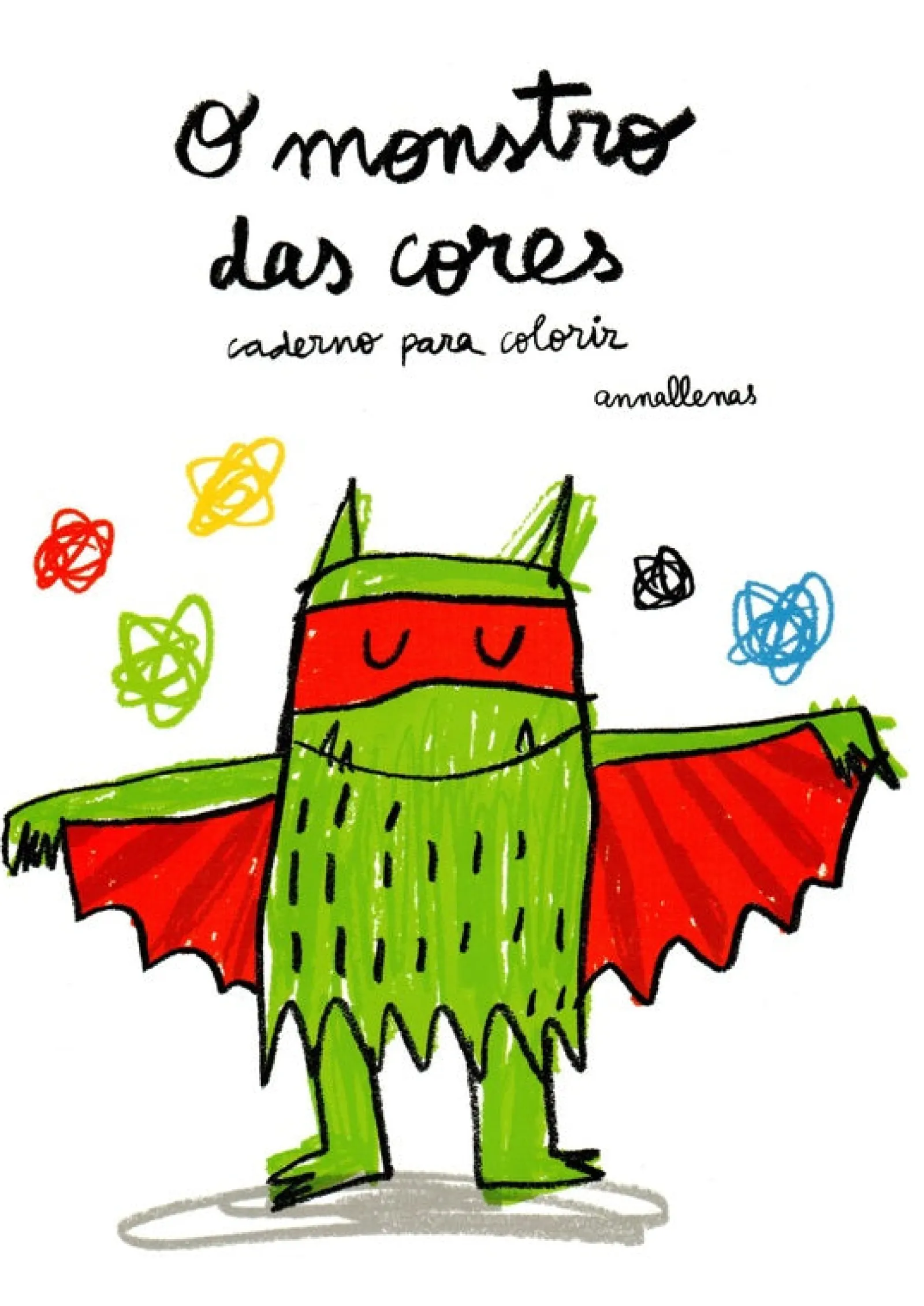 Nuvem De Letras O Monstro das Cores de Anna Llenas - Caderno para Colorir (5ª Edição)