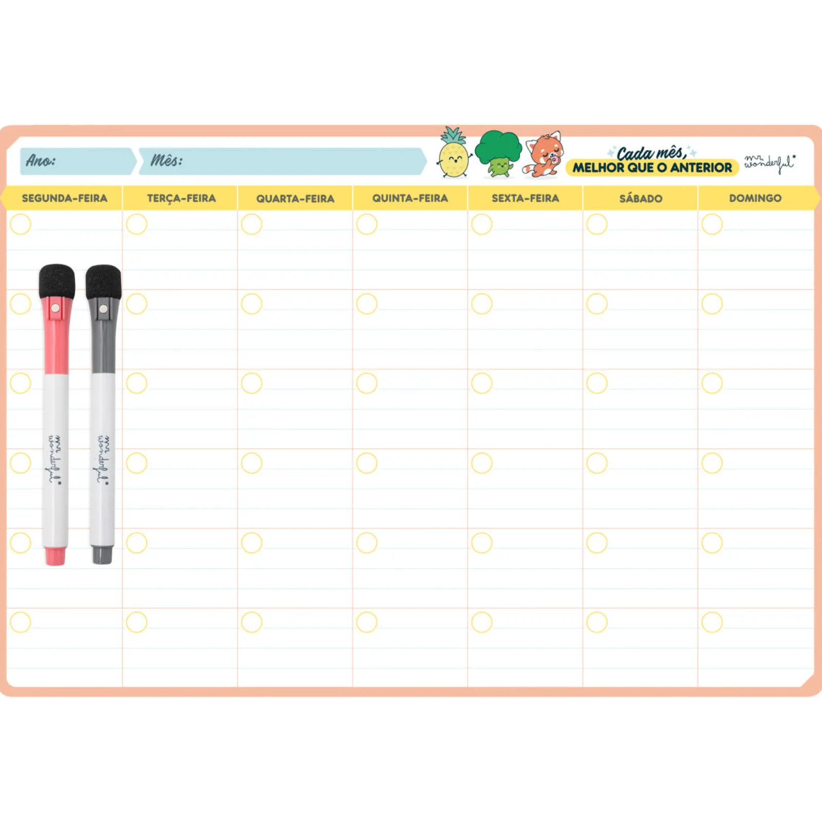 Mr. Wonderful Organizador Com Quadro Magnético