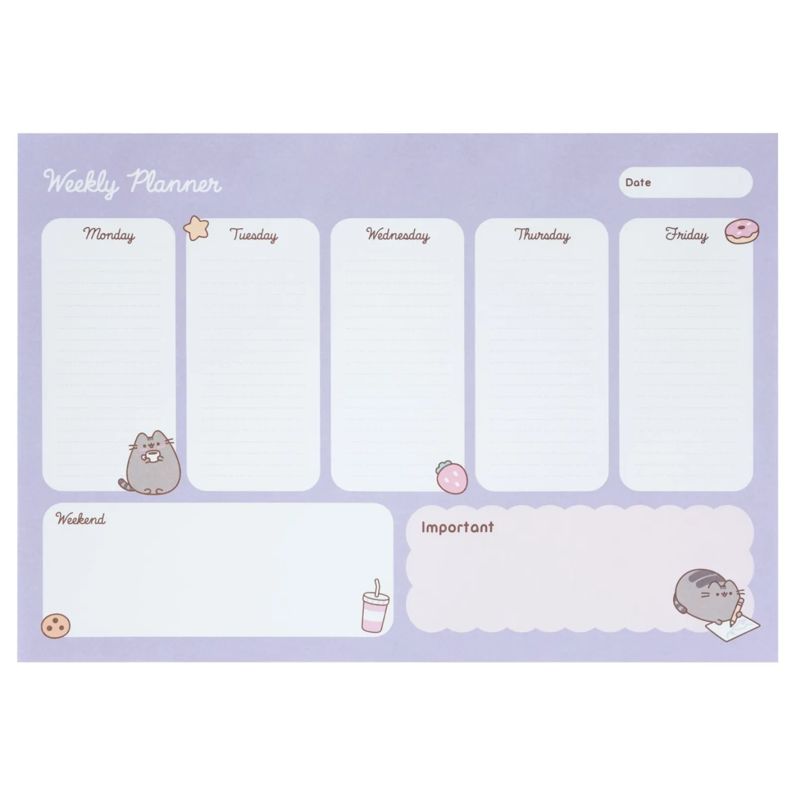 Hot Pusheen Organizador Sem A4 - Moments