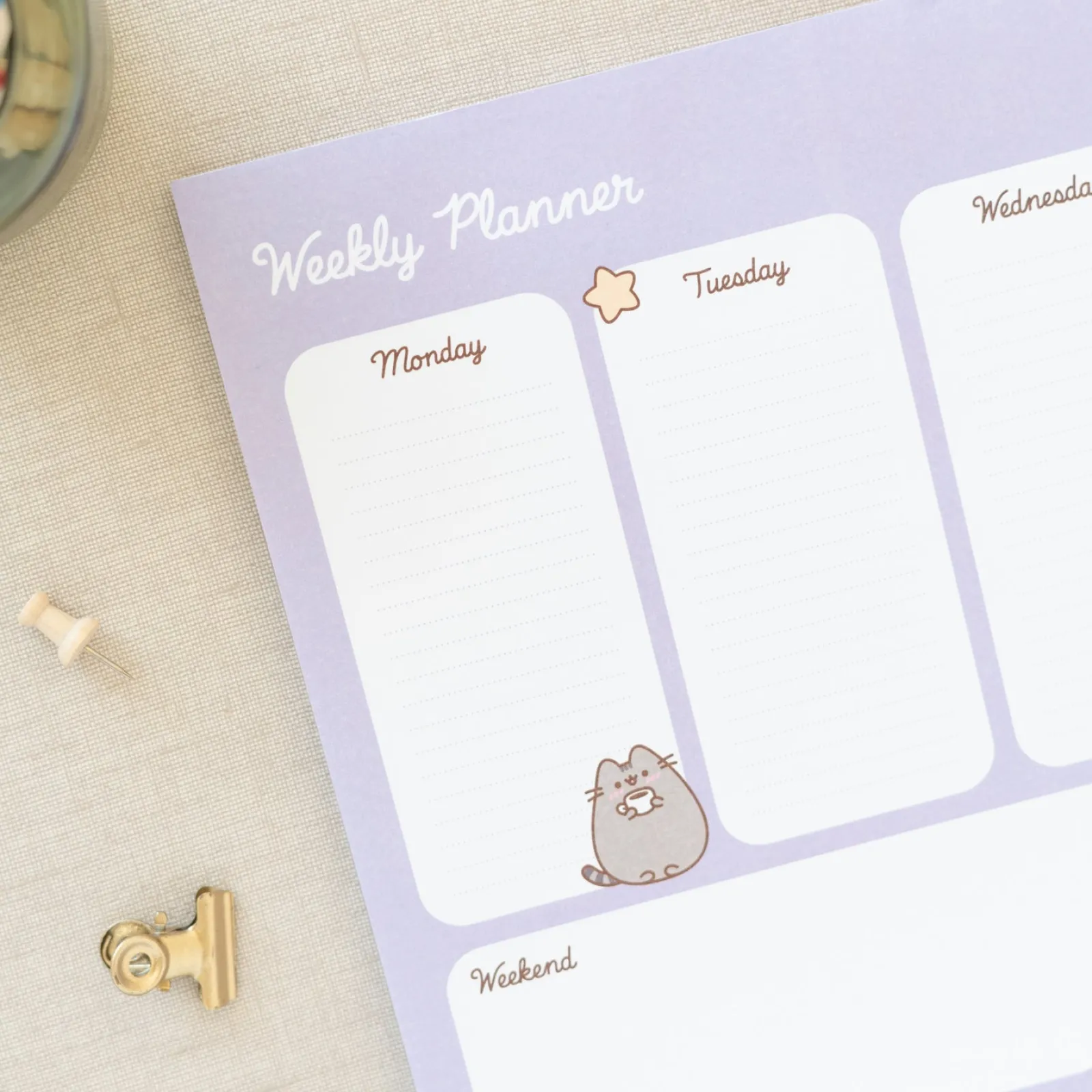 Hot Pusheen Organizador Sem A4 - Moments