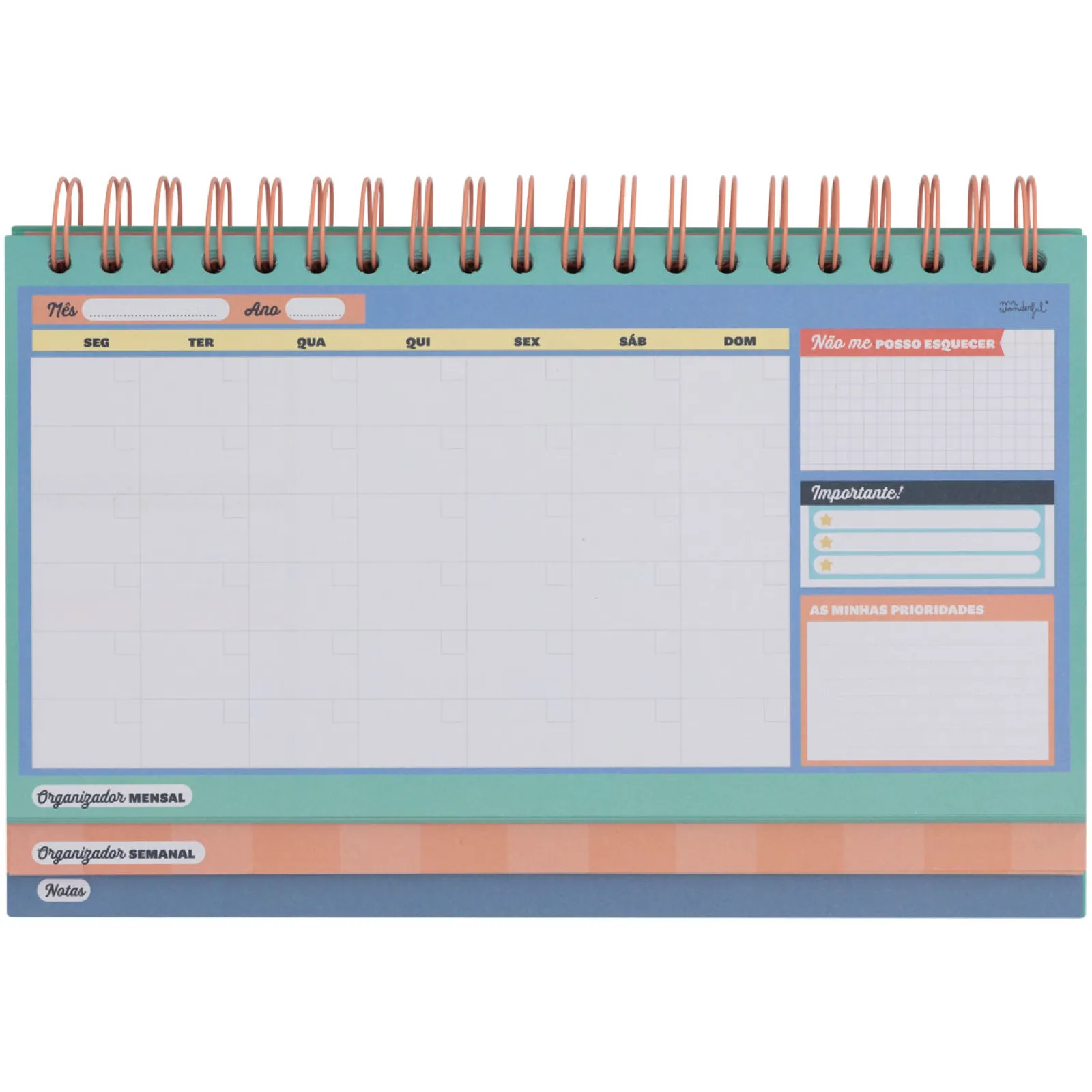 Mr. Wonderful Organizador Semanal