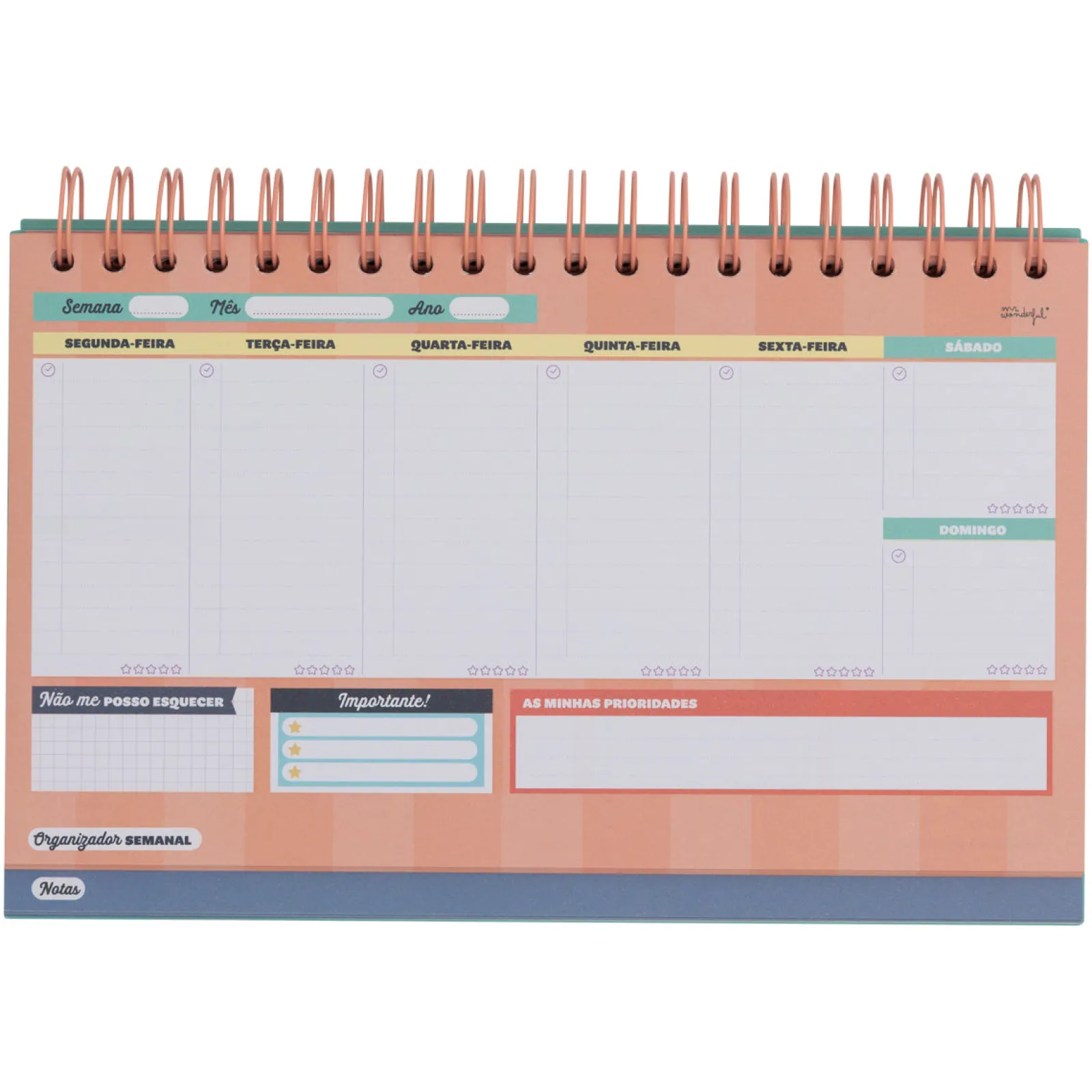 Mr. Wonderful Organizador Semanal