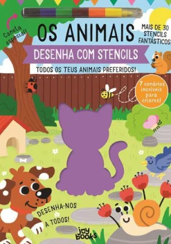 Joybooks Os Animais de Stephanie Evans - Desenha com Stencils Todos os Teus Animais Preferidos!