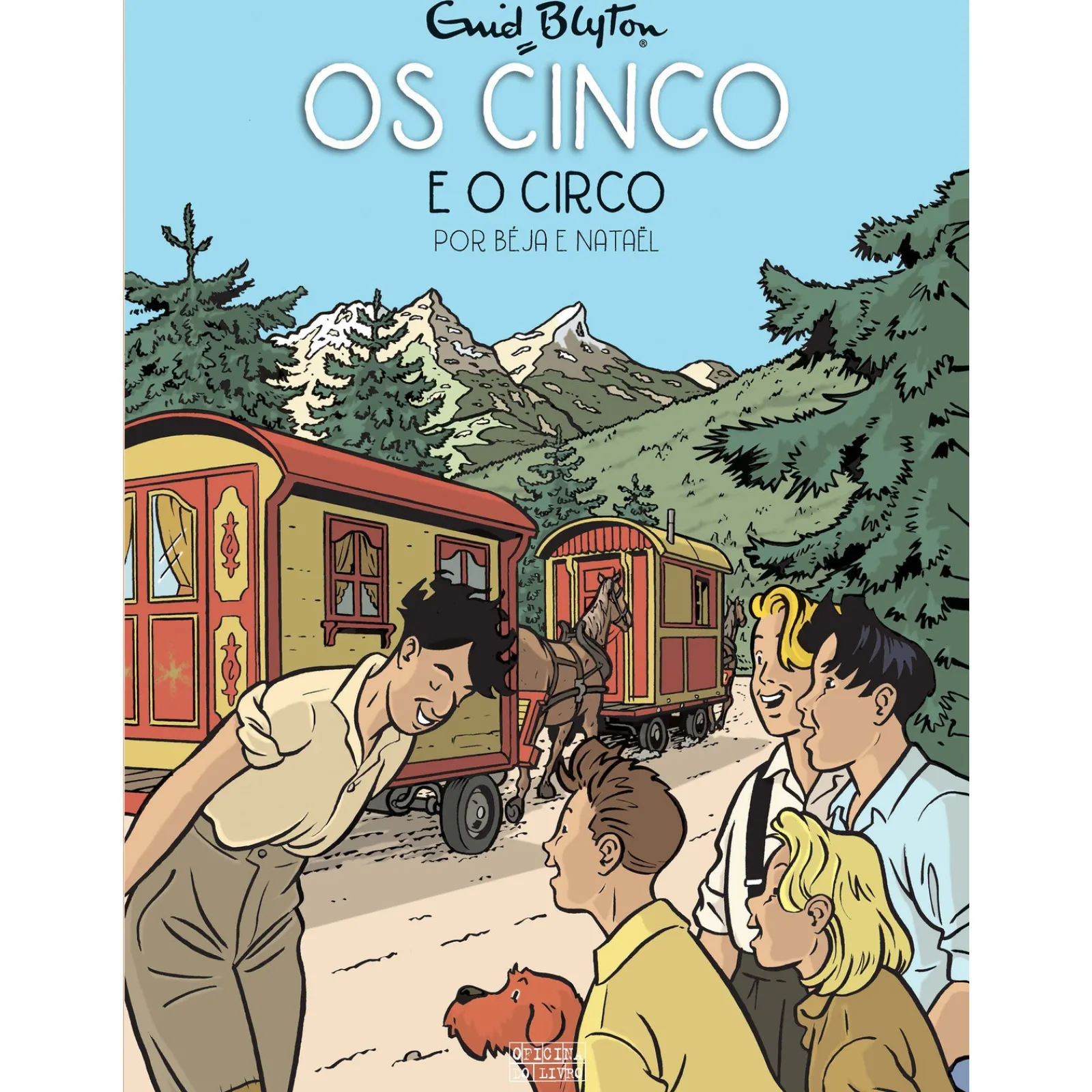 Oficina Livro Os Cinco em BD Nº 6 - os Cinco e o Circo de Enid Blyton