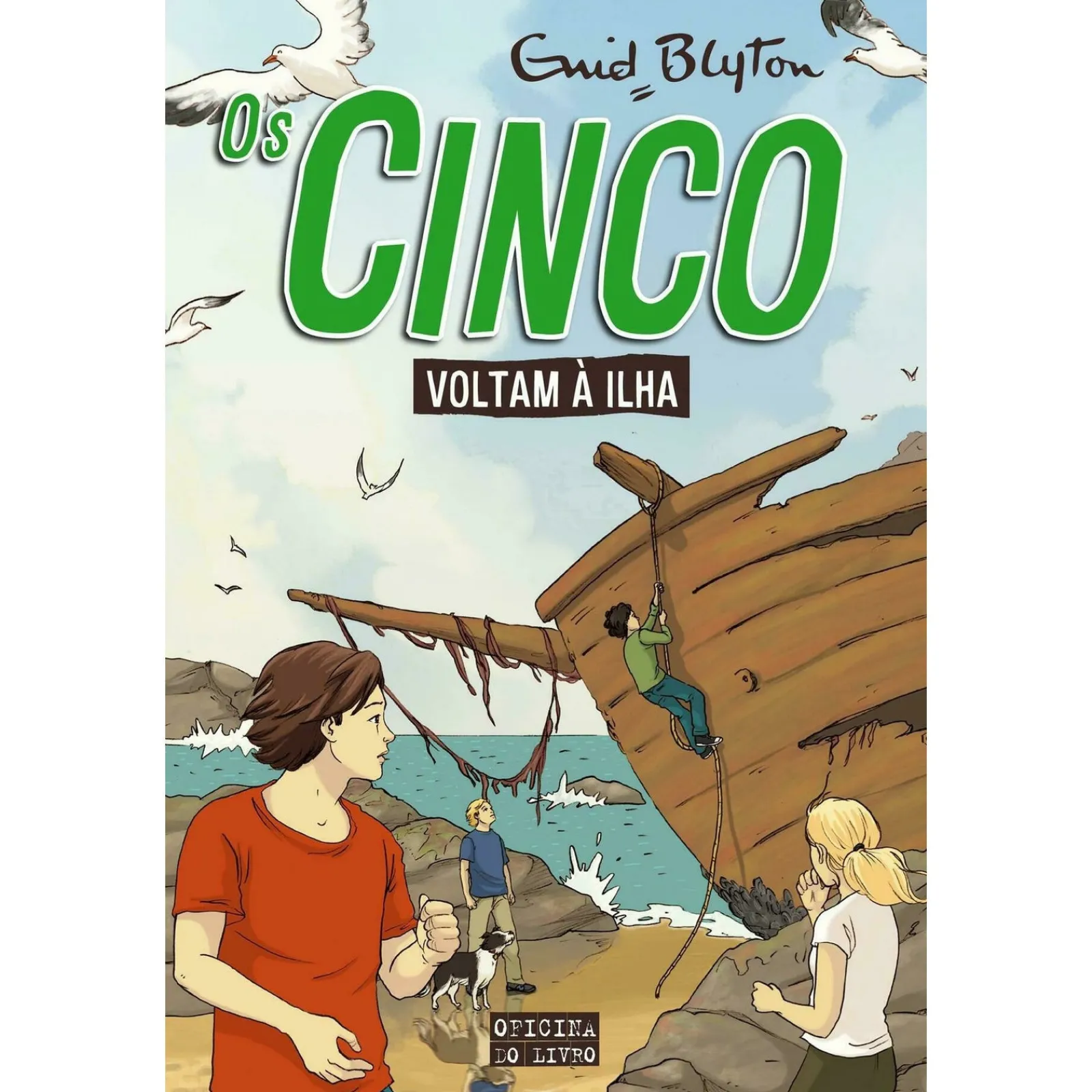 New Oficina Livro Os Cinco Nº 3 - os Cinco Voltam à Ilha de Enid Blyton