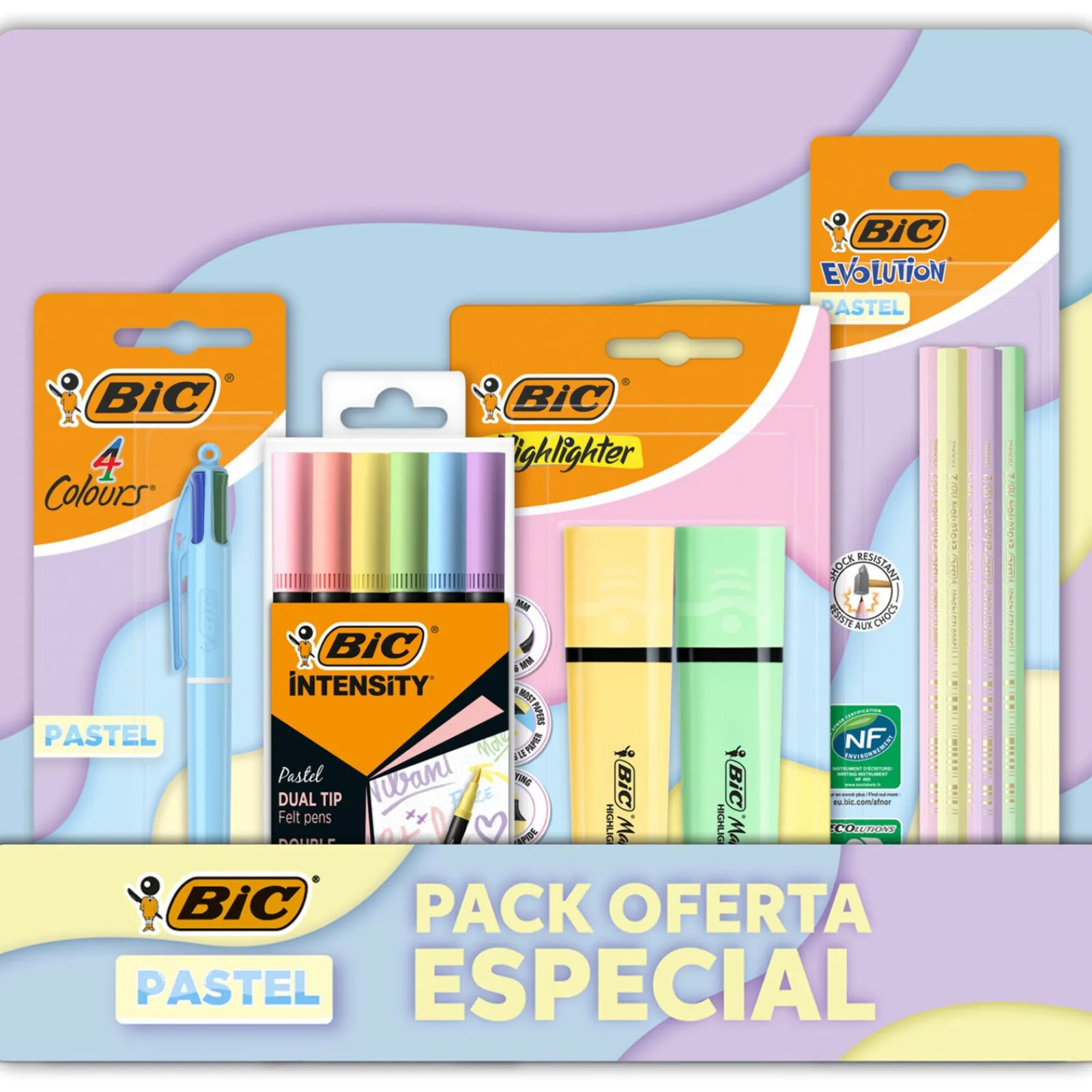 Bic Pack Escrita Pastel Especial 14 Unidades