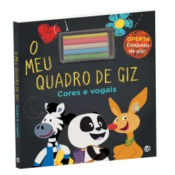 Zero A Oito Panda - o Meu Quadro de Giz Cores e Vogais de Panda