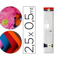 Liderpapel Papel Crepe 50 x 25cm Branco