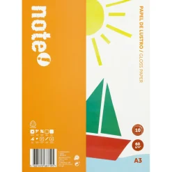 Online Note! Papel de Lustro A3 10 Folhas