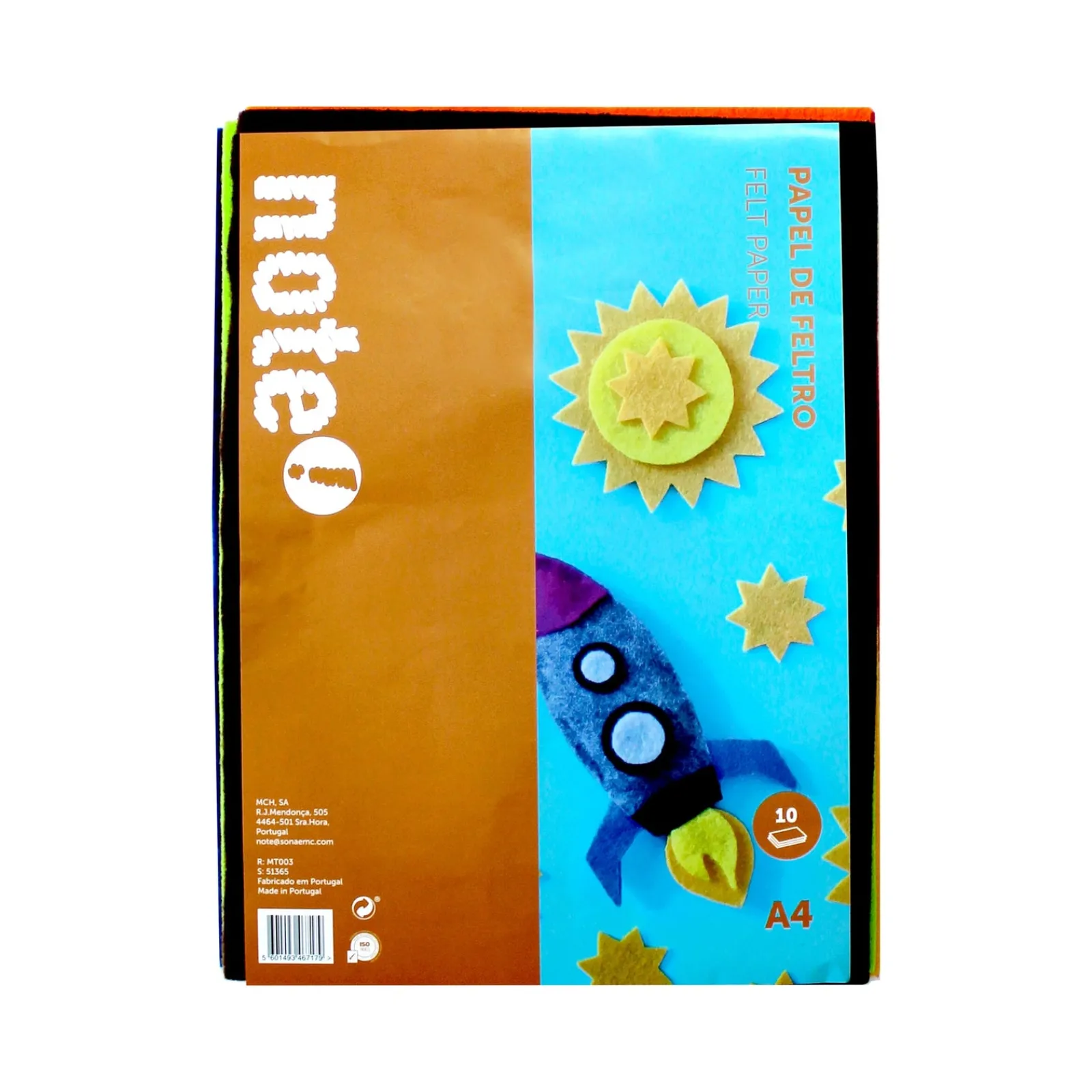 Note! Papel Feltro A4 10 Folhas