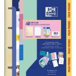 Oxford Pasta Arquivo A4 2 Recargas+5 Separadores Live&Go