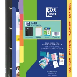 Hot Oxford Pasta Arquivo A4+ Capa cartão 2Recargas + 5 Separadores School