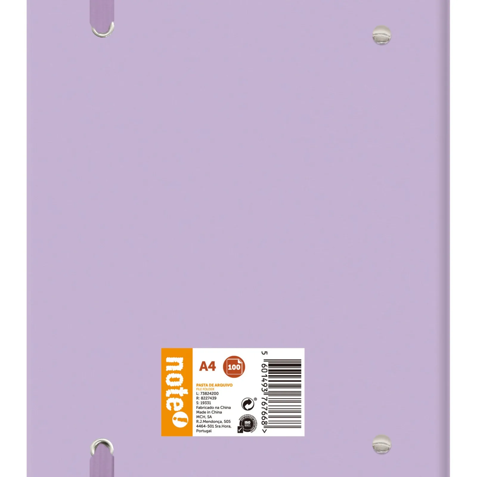 New Note! Pasta Arquivo A4 Com Recarga 100 Folhas 100G Pastel Note