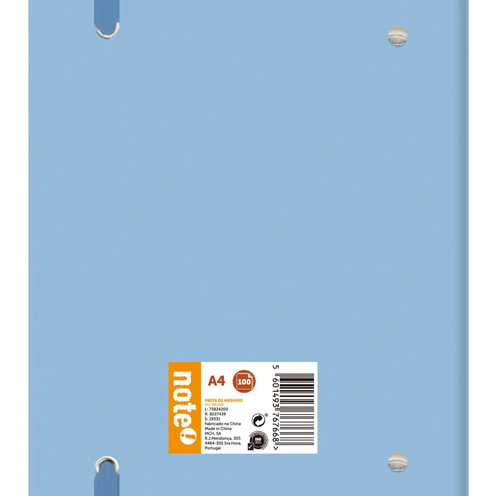 New Note! Pasta Arquivo A4 Com Recarga 100 Folhas 100G Pastel Note