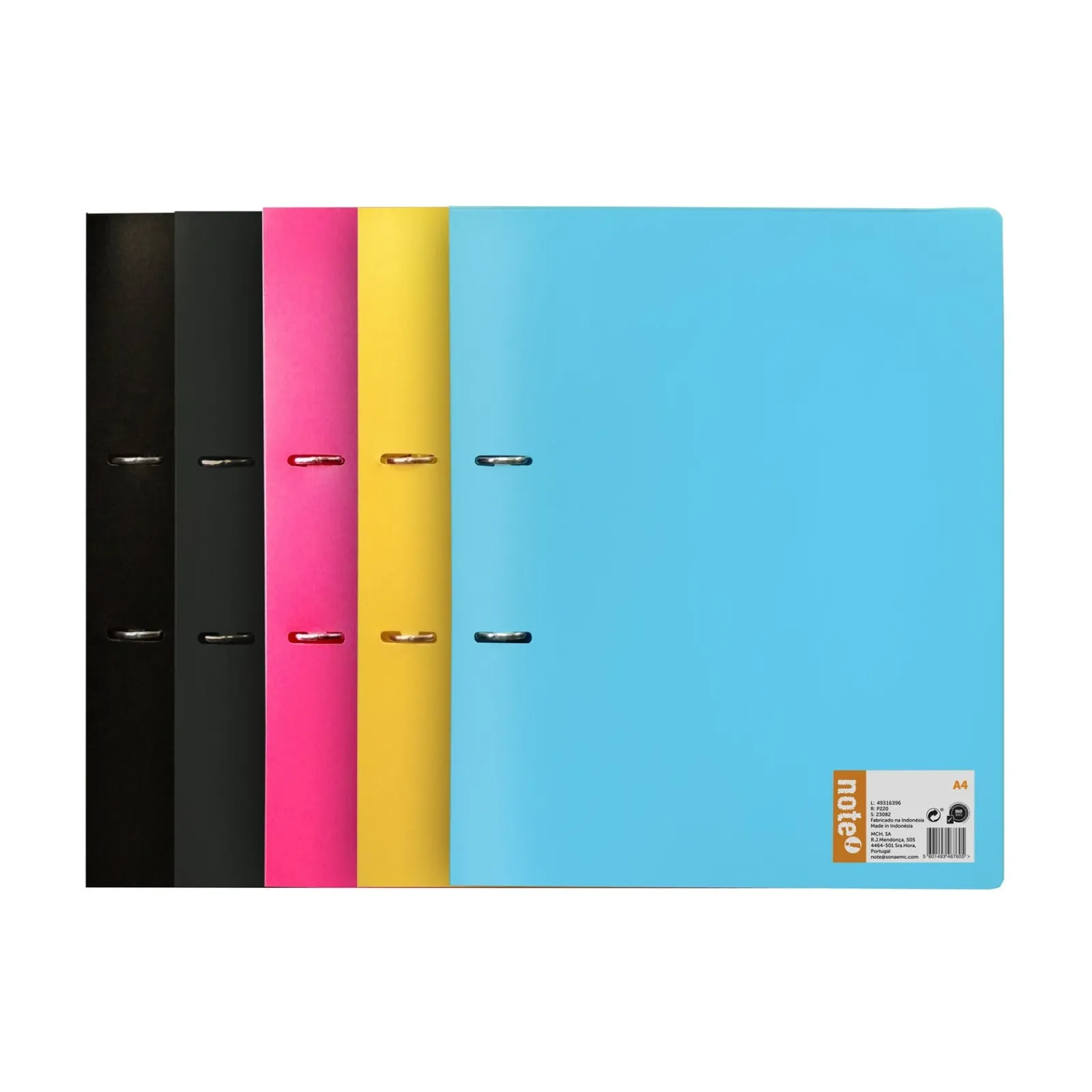 New Note! Pasta Arquivo A4 Lombada Estreita (artigo sortido)