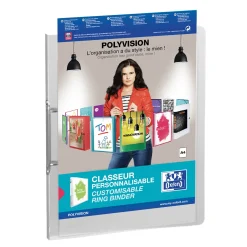 Oxford Pasta de Arquivo A4 Lombada Estreita Personalizável