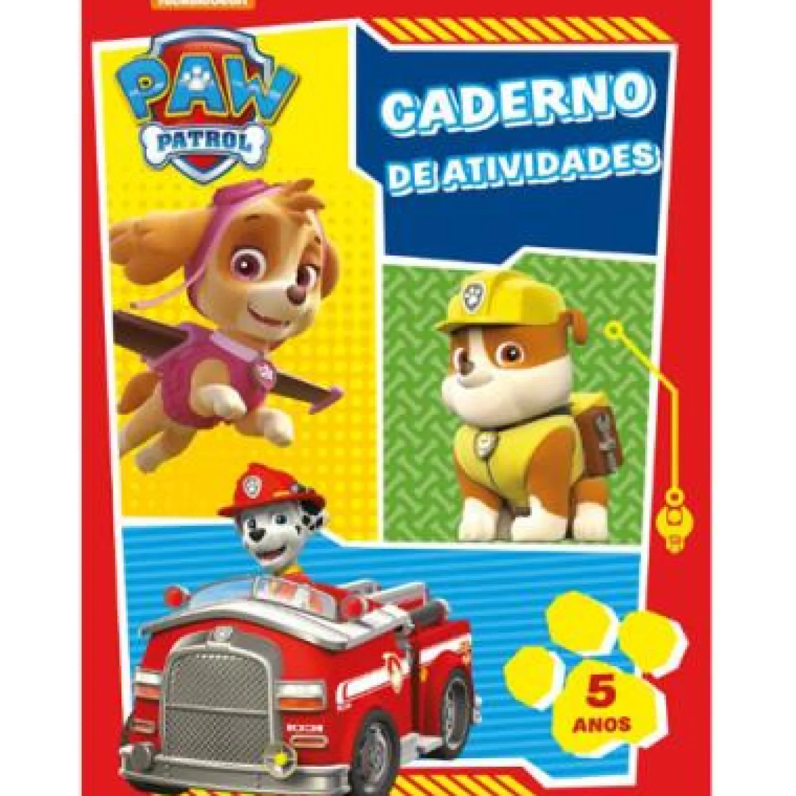 Nuvem De Letras Patrulha Pata de Nickelodeon - Caderno de Atividade 5 Anos (3ª Edição)