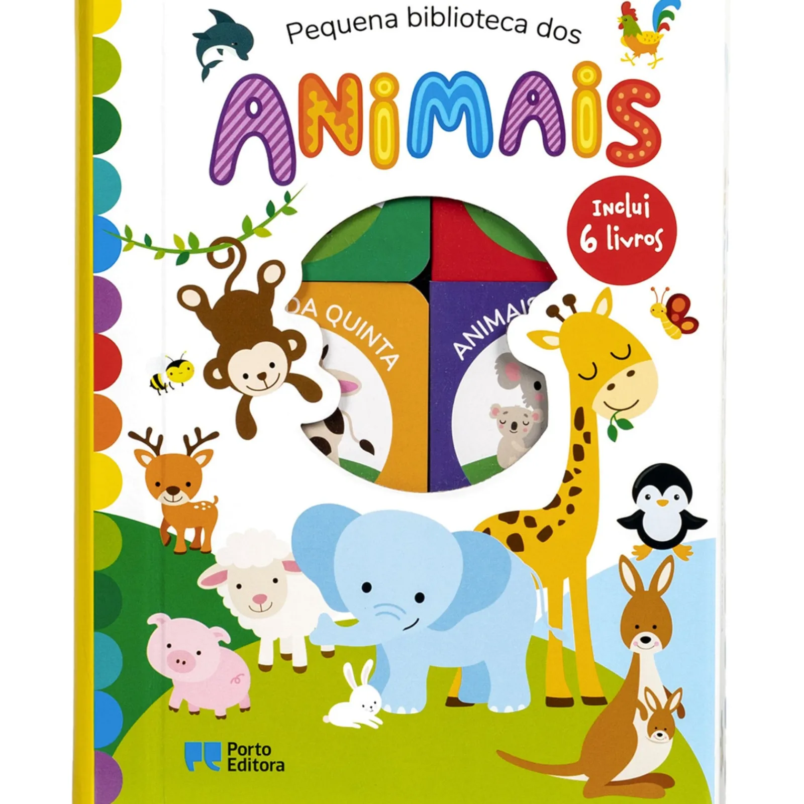 Porto Editora Pequena Biblioteca dos Animais - Inclui 6 Livros