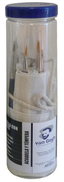 Talens Van Gogh Pincéis Óleo/Acrílico 6 unidades com Porta Pincéis