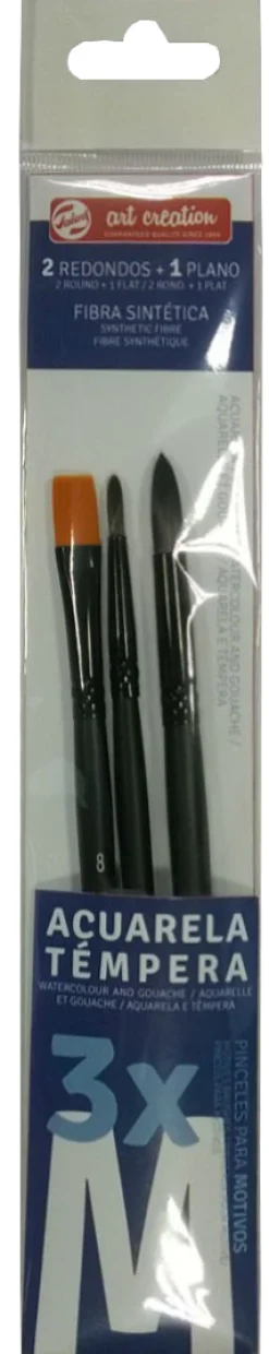 Hot Talens Pincéis M Aguarela/Témpera 3 unidades