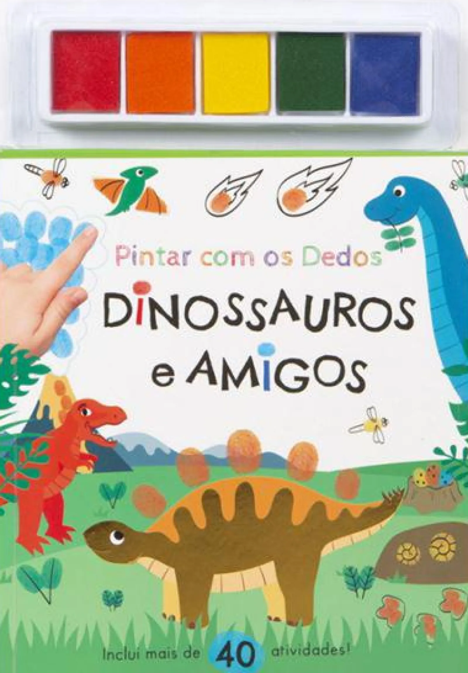 Porto Editora Pintar com os Dedos - Dinossauros e Amigos